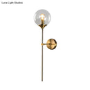 GobekUsa Postmodern Clear/Amber/Smoke Grey Glass Single Brass Wall Lamp