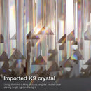 GobekUsa Crystal Chandelier: Postmodern Living Room Dining Bedroom Lamp, Luxury & Creative