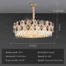 GobekUsa Crystal Chandelier: Postmodern Living Room Dining Bedroom Lamp, Luxury & Creative