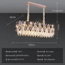 GobekUsa Crystal Chandelier: Postmodern Living Room Dining Bedroom Lamp, Luxury & Creative