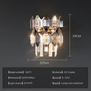 GobekUsa Crystal Chandelier: Postmodern Living Room Dining Bedroom Lamp, Luxury & Creative