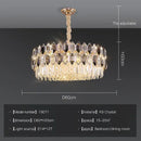 GobekUsa Crystal Chandelier: Postmodern Living Room Dining Bedroom Lamp, Luxury & Creative