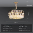 GobekUsa Crystal Chandelier: Postmodern Living Room Dining Bedroom Lamp, Luxury & Creative