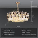 GobekUsa Crystal Chandelier: Postmodern Living Room Dining Bedroom Lamp, Luxury & Creative