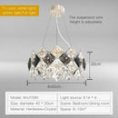 GobekUsa Crystal Chandelier: Postmodern Luxury Pendant for Living Room, Bedroom, and Restaurant