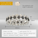 GobekUsa Crystal Chandelier: Postmodern Luxury Pendant for Living Room, Bedroom, and Restaurant