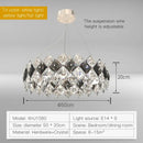 GobekUsa Crystal Chandelier: Postmodern Luxury Pendant for Living Room, Bedroom, and Restaurant