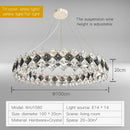 GobekUsa Crystal Chandelier: Postmodern Luxury Pendant for Living Room, Bedroom, and Restaurant