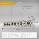 GobekUsa Crystal Chandelier: Postmodern Luxury Pendant for Living Room, Bedroom, and Restaurant