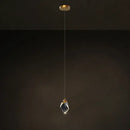 GobekUsa Crystal Stone Copper Chandelier - LED Postmodern 2025 Lighting for Staircase