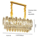 GobekUsa Gold Lustre Chandelier LED Crystal Light Fixture - Postmodern Luxury Hanging Lamp