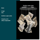 GobekUsa Golden Love Paper Chandelier: Postmodern LED Designer Lighting for Foyer