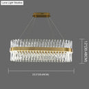 GobekUsa Postmodern Geometric K9 Crystal Pendant Light in Gold for Bedroom or Island with LED