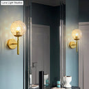 GobekUsa Postmodern Glass Ball Wall Light for Bedroom - Single Bulb Sconce Kit