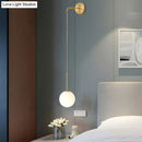 GobekUsa Postmodern Glass Globe Wall Lamp for Bedroom - 1-Light Wall Mount Fixture