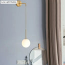 GobekUsa Postmodern Glass Globe Wall Lamp for Bedroom - 1-Light Wall Mount Fixture