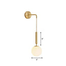 GobekUsa Postmodern Glass Globe Wall Lamp for Bedroom - 1-Light Wall Mount Fixture