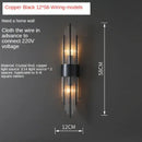 GobekUsa Crystal Copper Wall Lights: Postmodern Luxe Bedroom & Living Room Lighting