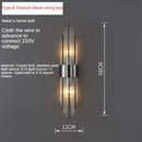 GobekUsa Crystal Copper Wall Lights: Postmodern Luxe Bedroom & Living Room Lighting
