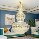 GobekUsa Crystal Chandelier: Postmodern Light Luxury for Hotel Lobby, Villa, and Duplex Floors