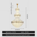 GobekUsa Crystal Chandelier: Postmodern Light Luxury for Hotel Lobby, Villa, and Duplex Floors