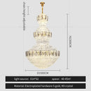 GobekUsa Crystal Chandelier: Postmodern Light Luxury for Hotel Lobby, Villa, and Duplex Floors