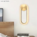 GobekUsa Postmodern Brass Arc Wall Sconce LED Lamp for Bedroom