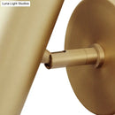 GobekUsa Tube Brass Spotlight Wall Light - Postmodern Metal Reading Lamp for Bedroom