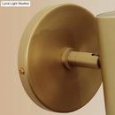 GobekUsa Tube Brass Spotlight Wall Light - Postmodern Metal Reading Lamp for Bedroom