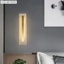 GobekUsa Postmodern Luxury Copper Marble Wall Lamp in Gold shade For Living Room Restaurant Bedroom Indoor Wall Lamp