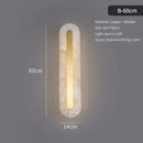 GobekUsa Postmodern Luxury Copper Marble Wall Lamp in Gold shade For Living Room Restaurant Bedroom Indoor Wall Lamp