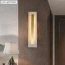 GobekUsa Postmodern Luxury Copper Marble Wall Lamp in Gold shade For Living Room Restaurant Bedroom Indoor Wall Lamp