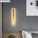 GobekUsa Postmodern Luxury Copper Marble Wall Lamp in Gold shade For Living Room Restaurant Bedroom Indoor Wall Lamp