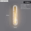 GobekUsa Postmodern Luxury Copper Marble Wall Lamp in Gold shade For Living Room Restaurant Bedroom Indoor Wall Lamp