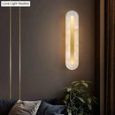 GobekUsa Postmodern Luxury Copper Marble Wall Lamp in Gold shade For Living Room Restaurant Bedroom Indoor Wall Lamp