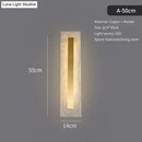 GobekUsa Postmodern Luxury Copper Marble Wall Lamp in Gold shade For Living Room Restaurant Bedroom Indoor Wall Lamp