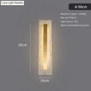 GobekUsa Postmodern Luxury Copper Marble Wall Lamp in Gold shade For Living Room Restaurant Bedroom Indoor Wall Lamp