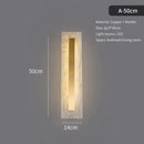 GobekUsa Postmodern Luxury Copper Marble Wall Lamp in Gold shade For Living Room Restaurant Bedroom Indoor Wall Lamp