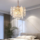 GobekUsa Crystal Leaves Chandelier: Elegant Postmodern Lighting for Living Room, Dining Room, Bedroom