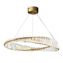 GobekUsa Crystal Ring Light: Postmodern Round Chandelier for Living Room, Bedroom, Dining Room