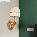 GobekUsa Postmodern Tri-Sided Crystal Rod Wall Light in Gold - Half-Shade, 1 Head, Wall Mounted Lamp