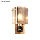 GobekUsa Gold Crystal Bedside Wall Sconce with 2/3 Tiers and 1/3 Light - Postmodern Triangle Design