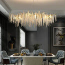 GobekUsa Crystal Chandelier: Postmodern Luxury Pendant Light for Living Room, Bedroom, and Dining Room