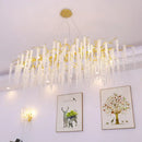 GobekUsa Crystal Chandelier: Postmodern Luxury Pendant Light for Living Room, Bedroom, and Dining Room