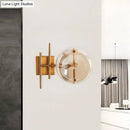 GobekUsa Postmodern Gold Finish Double Ball Glass Wall Sconce for Corners