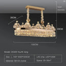 GobekUsa Crystal Chandelier: Postmodern Light Luxury Double-Layer Pendant for Home Living Room