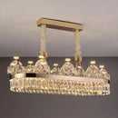 GobekUsa Crystal Chandelier: Postmodern Light Luxury Double-Layer Pendant for Home Living Room