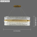 GobekUsa Postmodern Geometric K9 Crystal Pendant Light in Gold for Bedroom or Island with LED