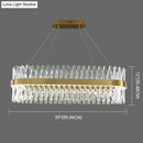 GobekUsa Postmodern Geometric K9 Crystal Pendant Light in Gold for Bedroom or Island with LED