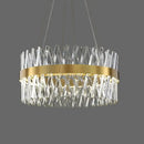 GobekUsa Postmodern Geometric K9 Crystal Pendant Light in Gold for Bedroom or Island with LED